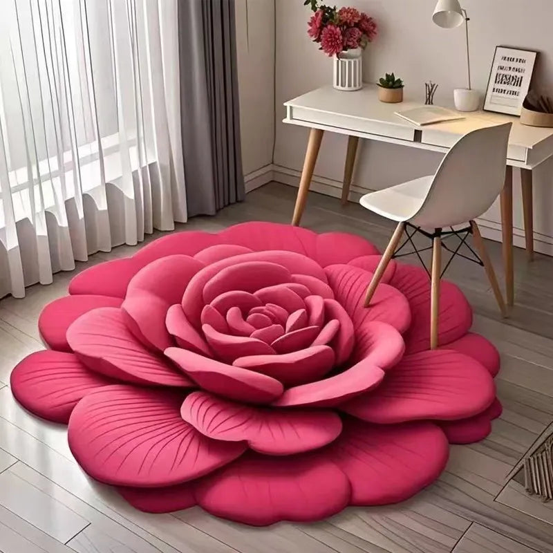 🔥 Offre spéciale 🌺 Tapis de sol en terre de diatomées en peluche florale ( 38$ = 380 dh )