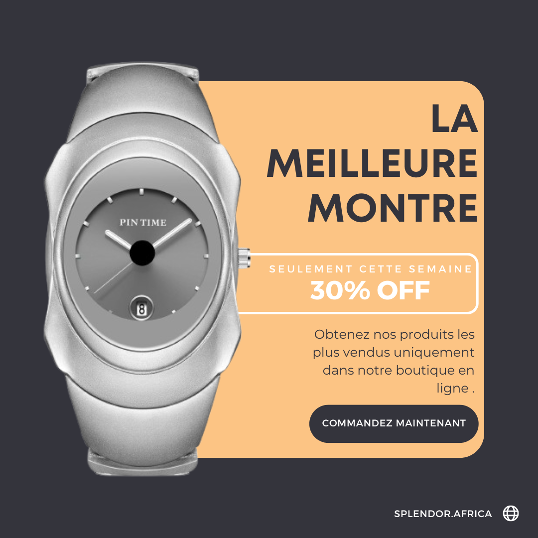 Montre PINTIME pour Homme - Design Unique, Classique et Élégant