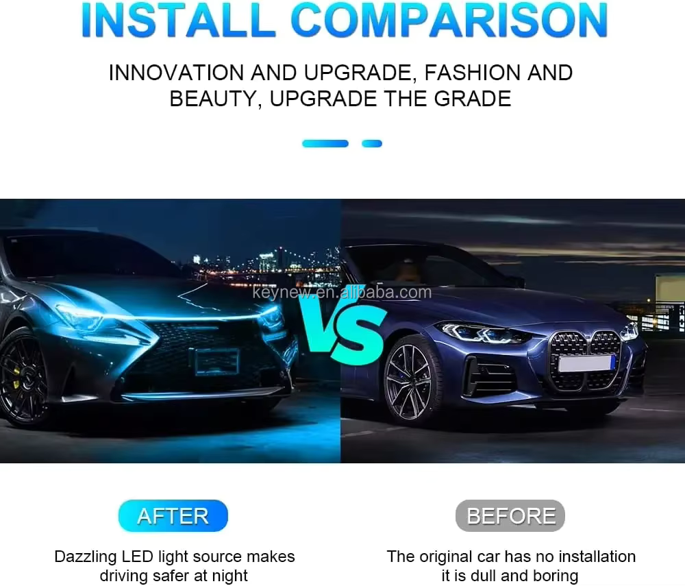 Bande Lumineuse LED Flexible Universelle pour Capot de Voiture – Éclairez Votre Style