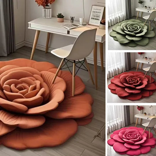 🔥 Offre spéciale 🌺 Tapis de sol en terre de diatomées en peluche florale ( 38$ = 380 dh )