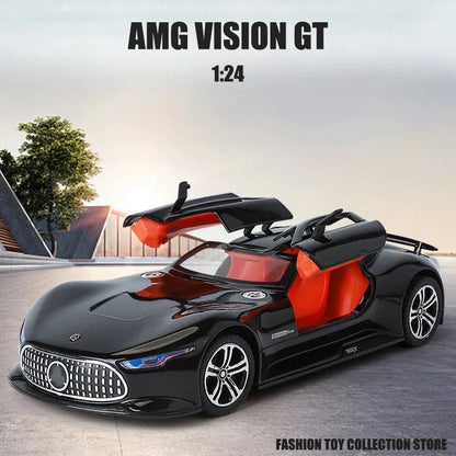 Modèle de voiture AMG Vision GT Fast and Furious, sonore et lumineuse, échelle 1:24