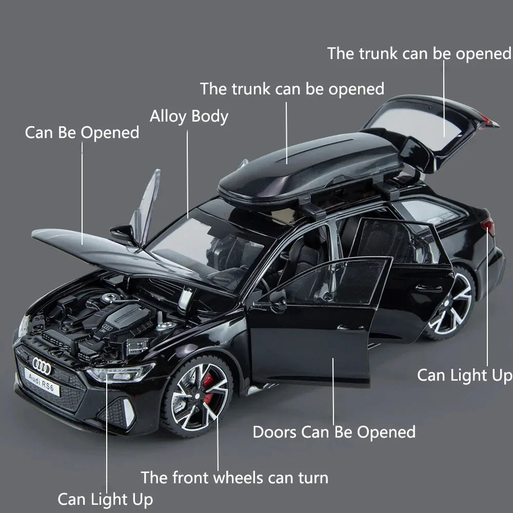 Modèle de voiture jouet Audi RS6 1:32