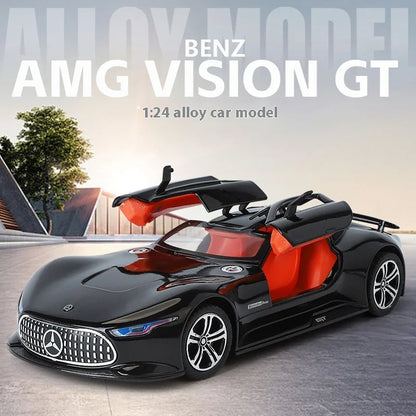 Modèle de voiture AMG Vision GT Fast and Furious, sonore et lumineuse, échelle 1:24