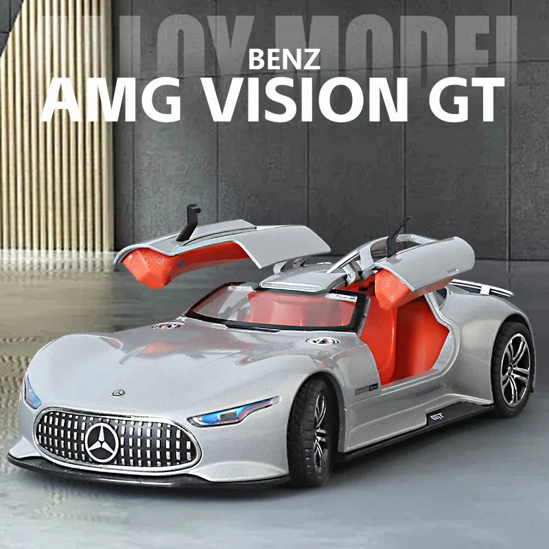 Modèle de voiture AMG Vision GT Fast and Furious, sonore et lumineuse, échelle 1:24 CG