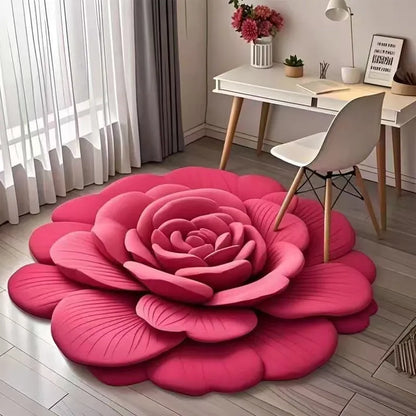 🔥 Offre spéciale 🌺 Tapis de sol en terre de diatomées en peluche florale  ( 38$ = 380 dh )