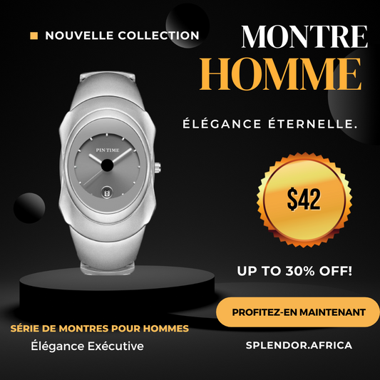 Montre PINTIME pour Homme - Design Unique, Classique et Élégant