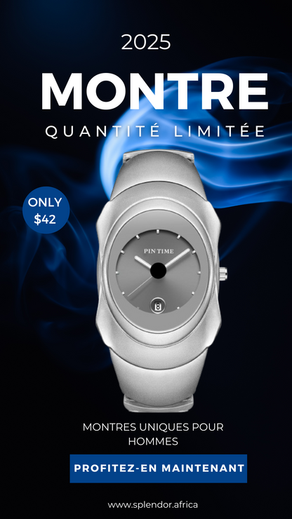 Montre PINTIME pour Homme - Design Unique, Classique et Élégant