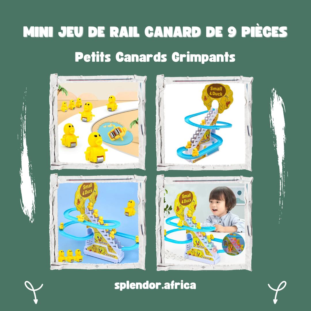 Mini jeu de rail canard de 9 pièces