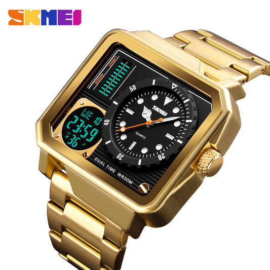 SKMEI – montre-bracelet de luxe en acier inoxydable